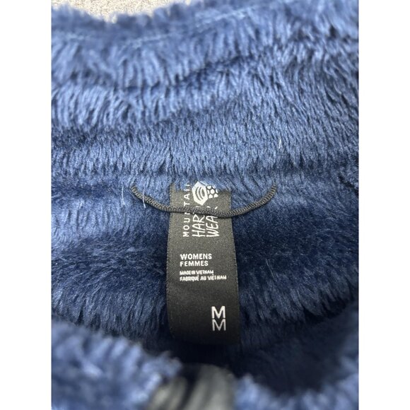 Mountain Hardwear Sweater Womens Medium Blue Polartec Fleece Zip Pullover - Picture 2 of 6